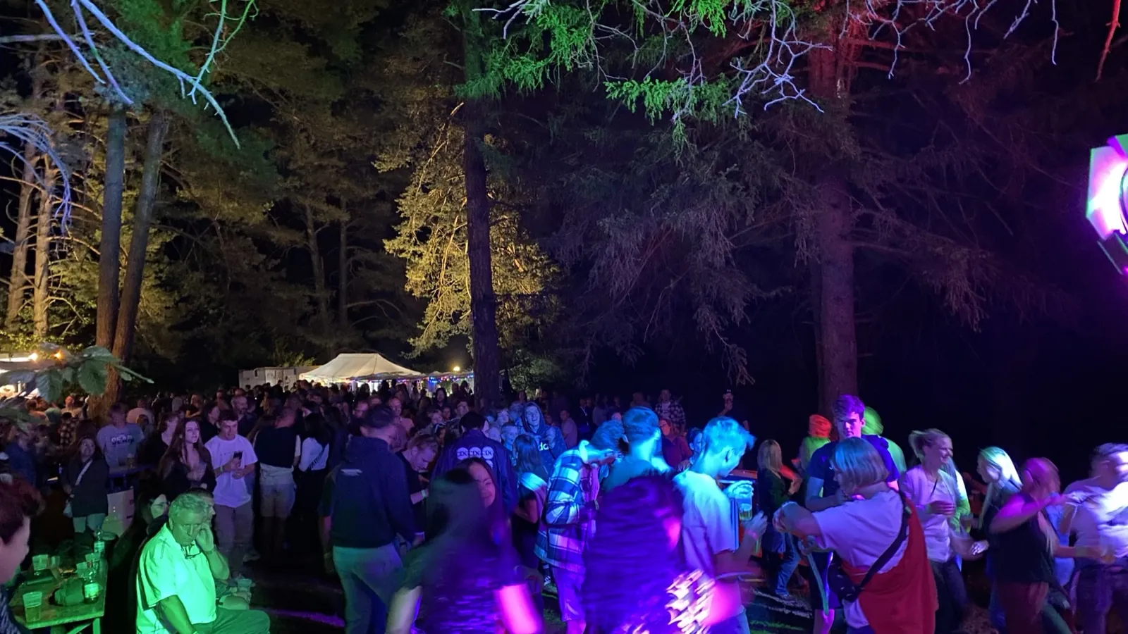 Gelände und Publikum beim 3 Tages Fest im Wald