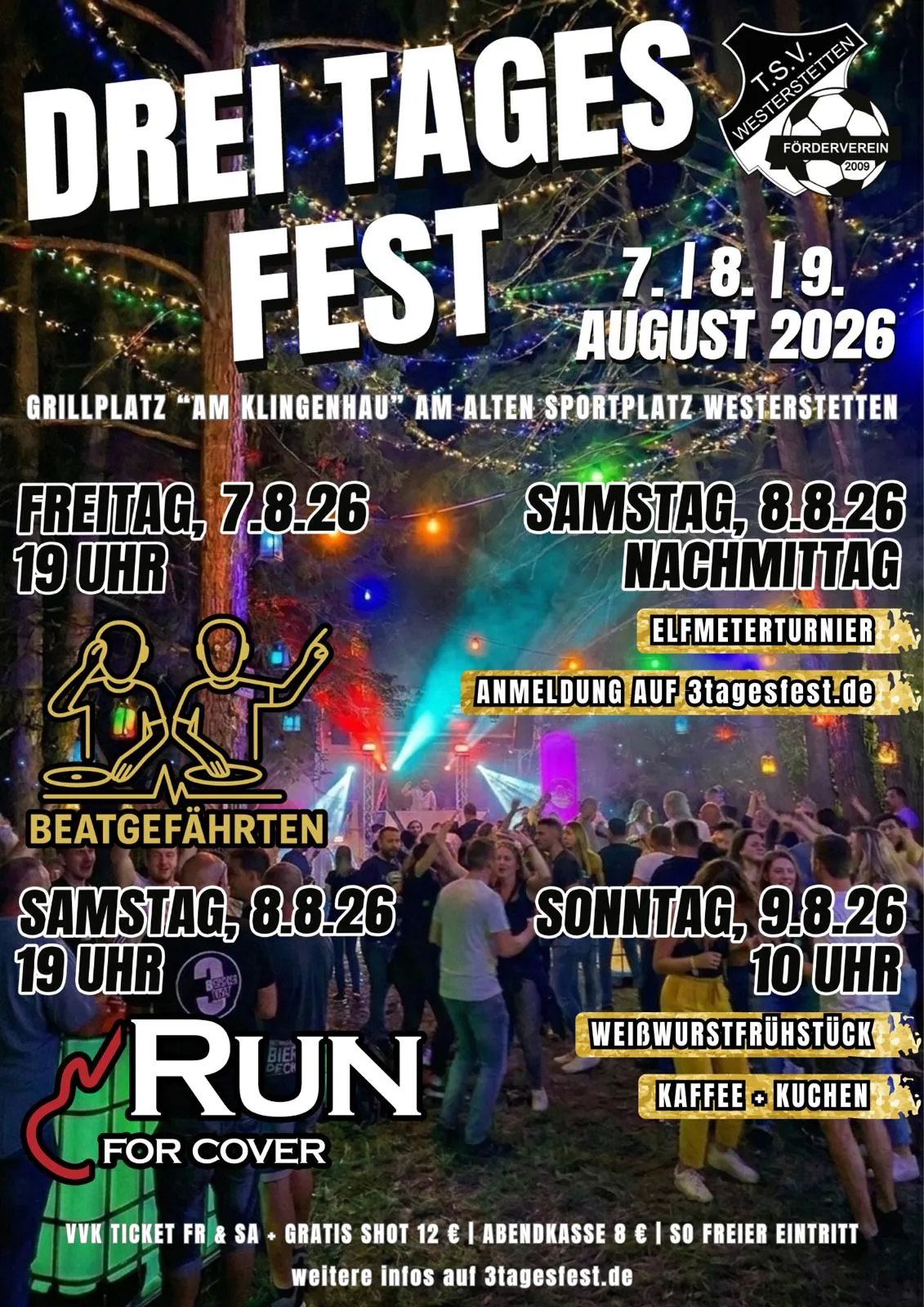 Offizieller Flyer zum 3 Tages Fest 2026